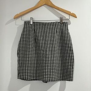Checkered Mini Skirt